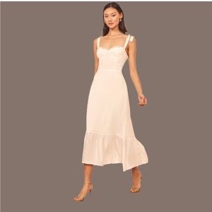 Reformation Nikita Dress in Ivory Size 2